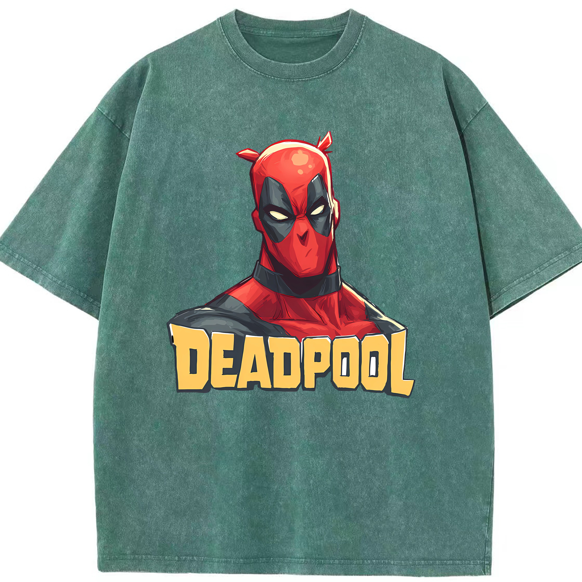 （画像用） Deadpool デッドプール 綿100% ヴィンテージ風 半袖Tシャツ（フロントプリント）